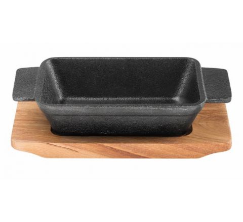 Pyrolux Pyrocast Rectangular Baker With Maple Tray 13.5cm x 9cm - SKU 11864