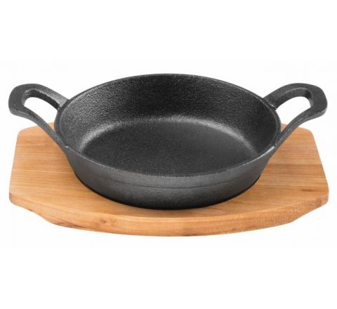 Pyrolux Pyrocast Round Gratin With Maple Tray 12cm - SKU 11870