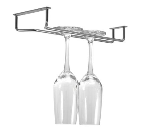 28cm Single Glass Stemware Rack (Chrome Plated - 6mm Wire)