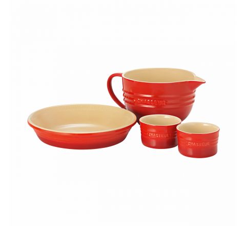 CHASSEUR 4 PIECE STARTER SET RED