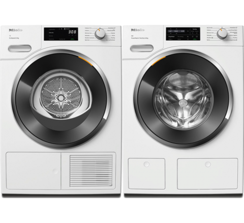 Miele WWH 860 + TWH 780 WP 8KG Washing Machine & 9KG Tumble Dryer Set - SKU 11112006