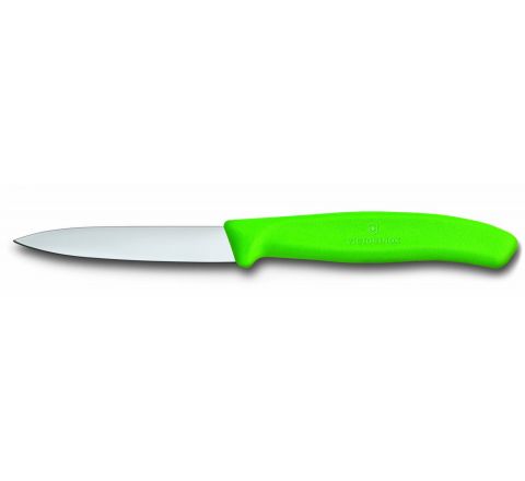 Victrinox Plain Paring Knife Green - SKU 67606G