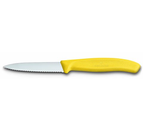Victrinox Wavy Paring Knife Yellow - SKU 67636Y