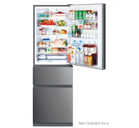 Mitsubishi Electric CX Classic Matte Gunmetal Multi Drawer Fridge - SKU MRCX328EXLAGA