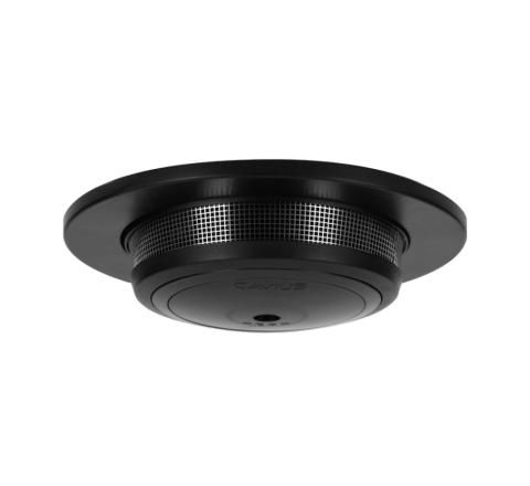 Cavius 10 Year Battery Operated Photoelectric Smoke Alarm (Black) - SKU 2117CAV10WFBK